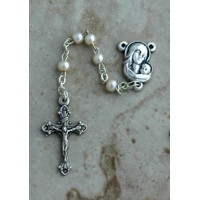 Italian Pearl Rosary, White - (Pack of 2) Italian Pearl Rosary, White - (Pack of 2)