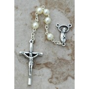 Italian Rosary, Pearl, White