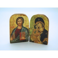 Greek Icon, Medium Diptych, 3 in. - (Pack of 2)