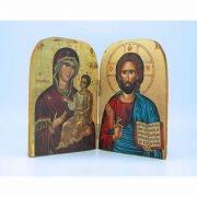 Greek Icon, Large Diptych, 5 1/2 in.