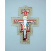 Italian Genuine Murano Glass Crucifix, Color, 8 in.