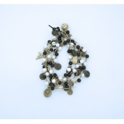 Black & White Onyx Wrap Bracelet