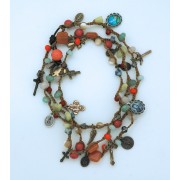 Multi Gemstone Wrap Bracelet