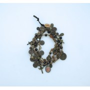 Brown Gemstone Wrap Bracelet