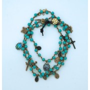 Turquoise Gemstone Wrap Bracelet