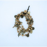 Gold Freshwater Pearl Wrap Bracelet