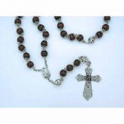 Wood Wall Rosary w/ Caps, from Fatima, 18 mm. Beads