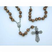 Light Wood Wall Rosary from Fatima, 18 mm. Beads