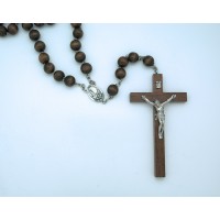 Light Wood Wall Rosary from Fatima, 18 mm. Beads