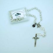 8 mm. Silver Wedding Anniversary Rosary from Fatima