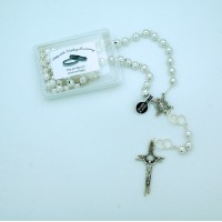 8 mm. Silver Wedding Anniversary Rosary from Fatima