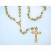 8 mm. Gold and Crystals Rosary from Fatima
