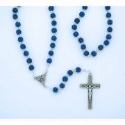 6 mm. Blue Crystals Rosary from Fatima