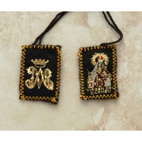 Brown Wool Scapular, Mt. Carmel - (10 Pack)