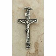 Sterling Silver Crucifix, Russia, 19th Century, 2 3/4 in.