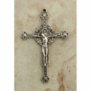 Sterling Silver Crucifix, Europe, Renaissance, 3 in.