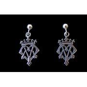 Sterling Silver Earrings, Ave Maria