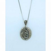 Sterling Silver Necklace, Snail, 16 in. Sterling Silver Chain