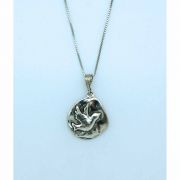 Sterling Silver Necklace, Holy Spirit, 16 in. Sterling Silver Chain