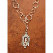 Sterling Silver Immaculate Conception on Sterling Silver Circle Link Chain