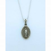 Sterling Silver Guadalupe Medal on Sterling Silver Chain