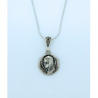 Sterling Silver Madonna on Sterling Silver Chain