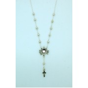Sterling Silver Necklace, Seven Sorrows Medal, 18 in. Sterling Silver Chain
