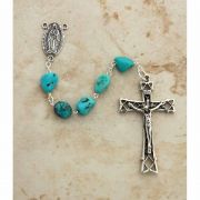 Sterling Silver Rosary, Turquoise Nuggets