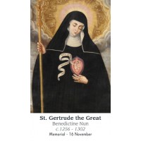 50pk St. Gertrude Bulk Prayer-Cards - (50 Pack) 50pk St. Gertrude Bulk Prayer-Cards - (50 Pack)