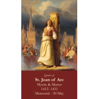 50pk St. Joan of Arc Bulk Prayer-Cards - (50 Pack)