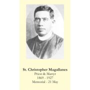 St. Christopher Magallanes Prayer Card - (50 Pack)