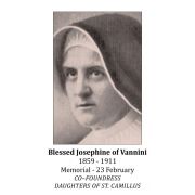 St. Josephine of Vannini Prayer Card - (50 Pack)