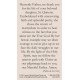 Saint Quiteria Prayer Card (50 pack) - - PC-479 Saint Quiteria Prayer Card (50 pack) - - PC-479