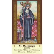 St. Walburga Prayer Card - (50 Pack)
