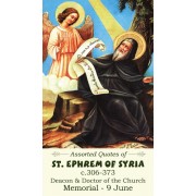 50pk Saint Ephrem of Syria Bulk Holy Prayer-Card - (50 Pack)