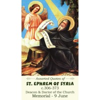 50pk Saint Ephrem of Syria Bulk Holy Prayer-Card - (50 Pack)