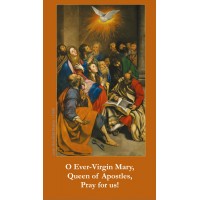 50pk Mary, Queen of Apostles Bulk Prayer-Cards - (50 Pack)