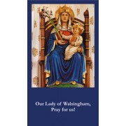 50pk OUR LADY OF WALSINGHAM Bulk Prayer-Cards - (50 Pack) 50pk OUR LADY OF WALSINGHAM Bulk Prayer-Cards - (50 Pack)