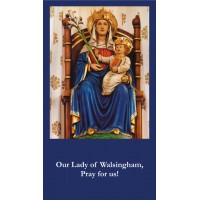 50pk OUR LADY OF WALSINGHAM Bulk Prayer-Cards - (50 Pack)