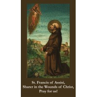 50pk Wounds of St. Francis Bulk Holy Prayer-Card - (50 Pack)