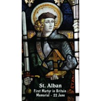50pk St. Alban Bulk Holy Prayer-Card - (50 Pack)