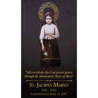 50pk Saints Jacinta & Francisco Marto Canonization Bulk Prayer-Cards - (50 Pack)