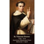 St. Vincent Ferrer Prayer Card - (50 Pack)
