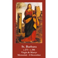 50pk St. Barbara Bulk Prayer-Cards - (50 Pack)