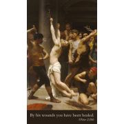 Scourging at the Pillar Prayer Card - (50 Pack)