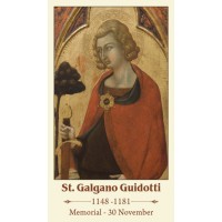 50pk St. Galgano Guidotti Bulk Holy Prayer-Card - (50 Pack)