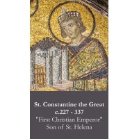 50pk St. Constantine the Great Bulk Prayer-Cards - (50 Pack)