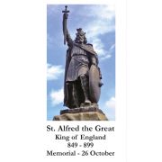 St. Alfred the Great Prayer Card - (50 Pack)
