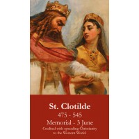 50pk St. Clotilde Bulk Prayer-Cards - (50 Pack)