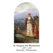 St. Gregory the Illuminator Prayer Card - (50 Pack)